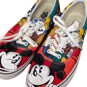 Vans Disney Collab Mickey and Friends Era Donald Goofy Pluto Womens 10 Mens 8.5